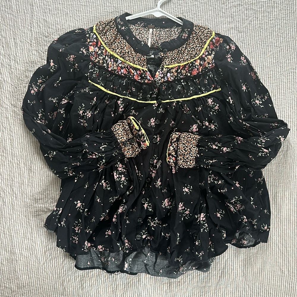 Free People Blouse - multi patterned - S